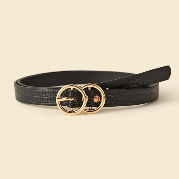 brown black Double circle belt set work - Picture 4 of 6